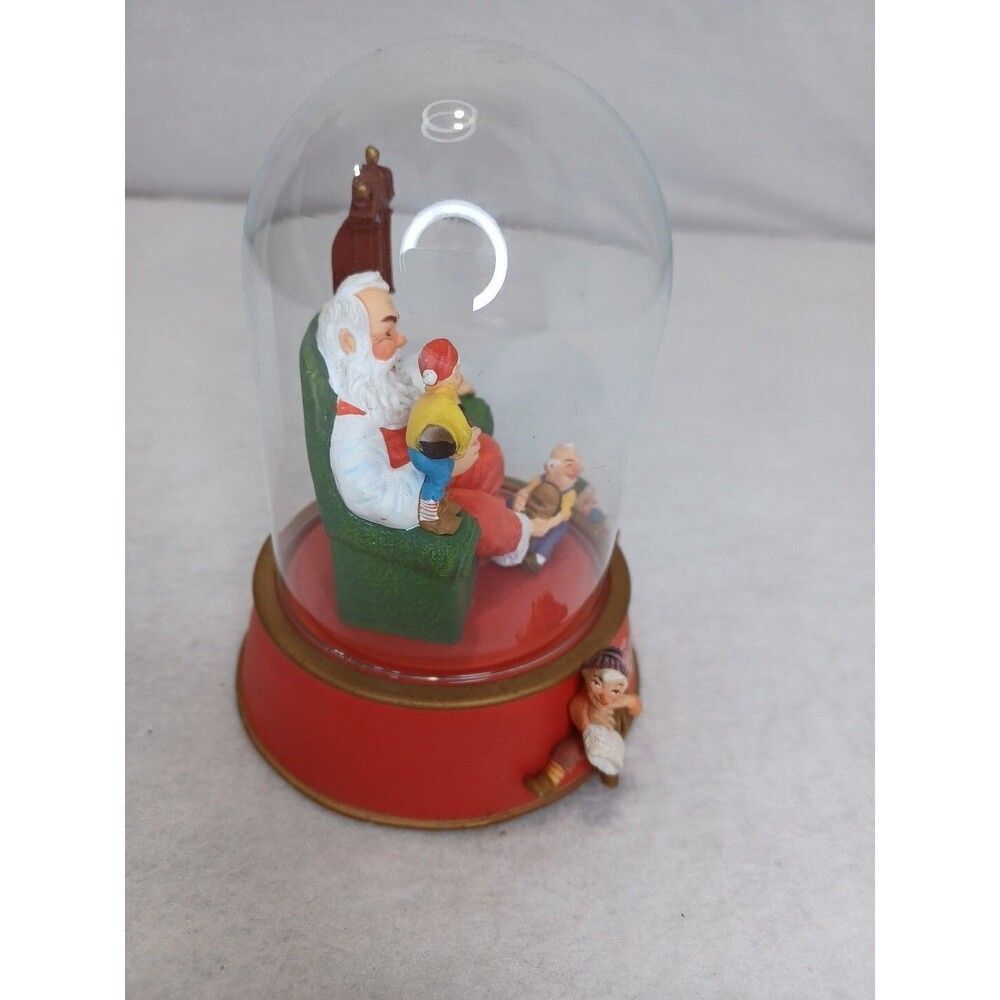 Franklin Mint 1994 Coca-Cola Dome Santa Claus A Merry Christmas Calls For Coke - Picture 6 of 8